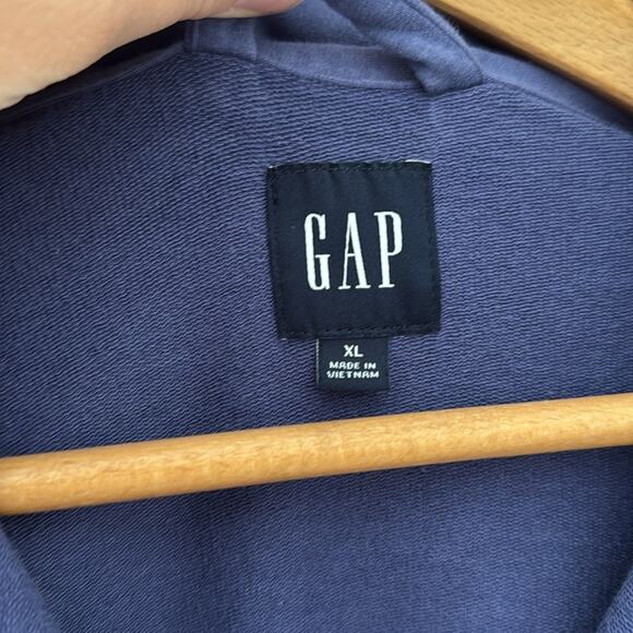 GAP Men’s Longsleeve Knit Jacket Relaxed Fit Collared Button Down Size XL - Picture 4 of 8